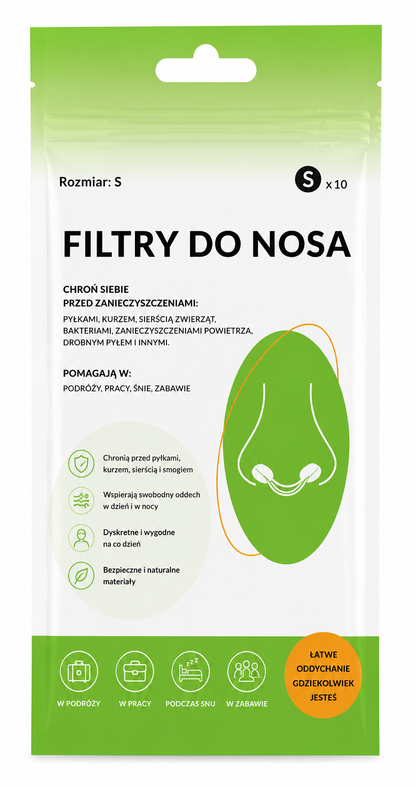 NOSIVO™ – Filtry do nosa – Czystszy oddech. Większy komfort. Oddychaj swobodnie każdego dnia.